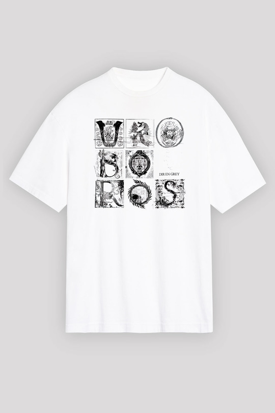 Dir En Grey Beyaz Unisex Oversize Tişört T-Shirt