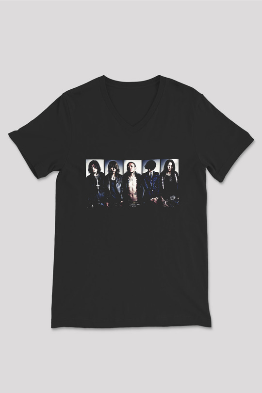 Dir En Grey Siyah Unisex V Yaka Tişört T-Shirt