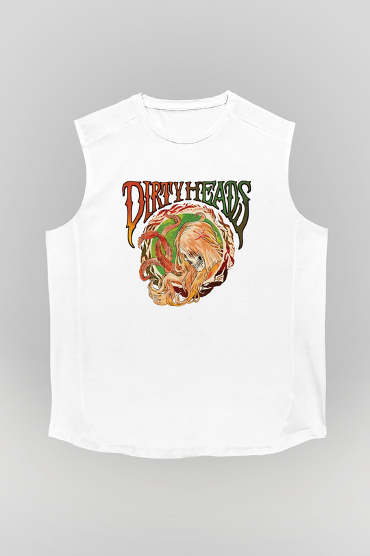 Dirty Heads Beyaz Unisex Kolsuz Tişört
