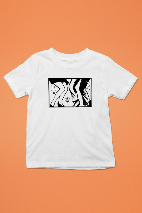 Disko Beyaz Unisex Çocuk Tişört