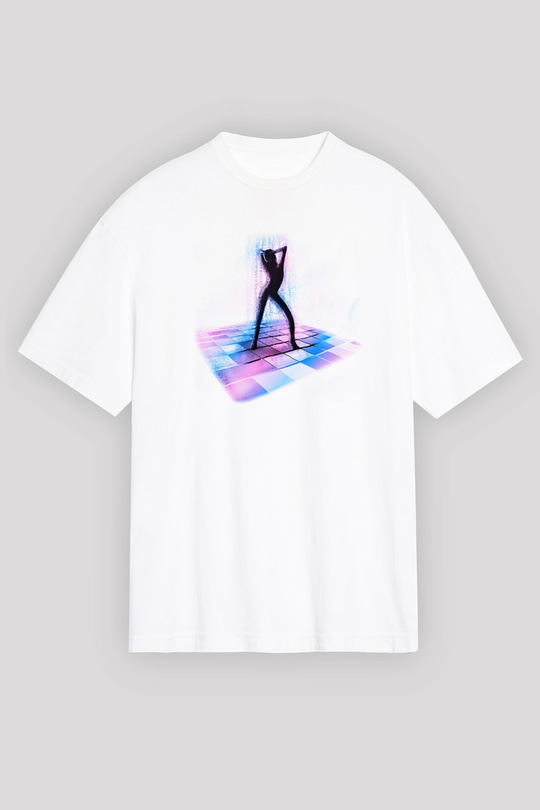 Disko Beyaz Unisex Tişört T-Shirt - TişörtFabrikası