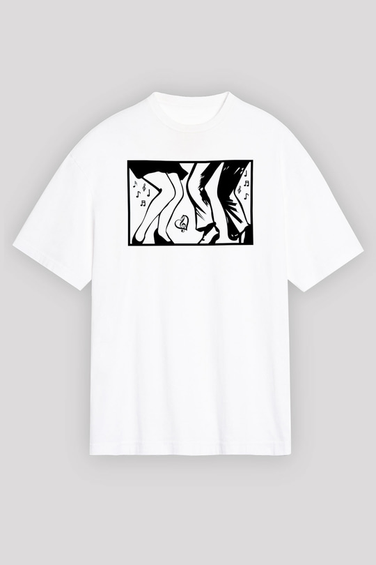 Disko Beyaz Unisex Tişört T-Shirt - TişörtFabrikası