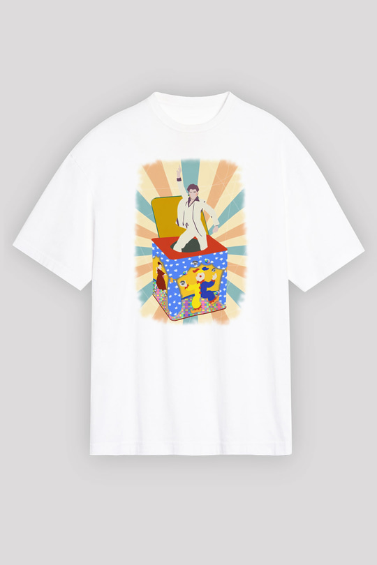 Disko Beyaz Unisex Tişört T-Shirt - TişörtFabrikası