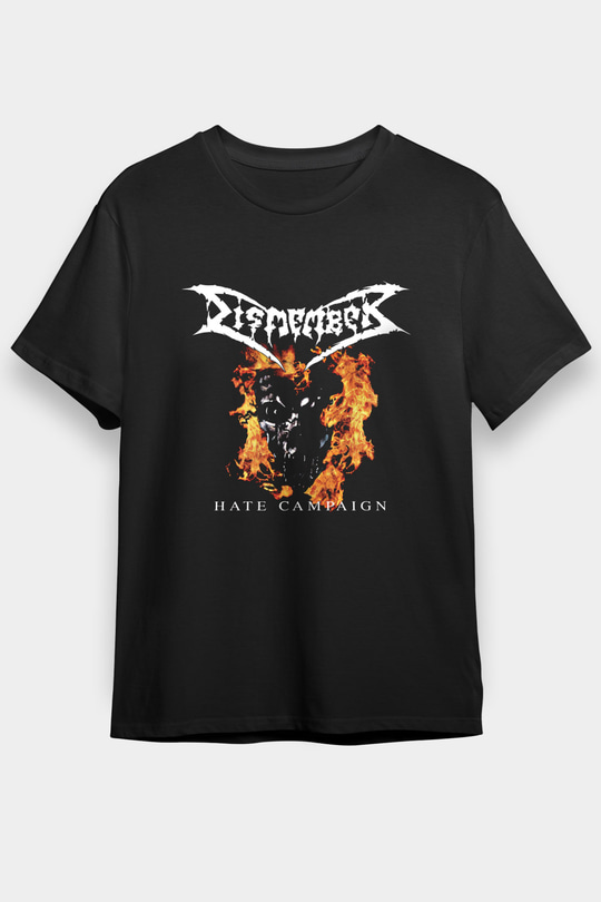 Dismember Baskılı Unisex Siyah Tişört