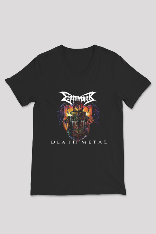 Dismember Siyah Unisex V Yaka Tişört