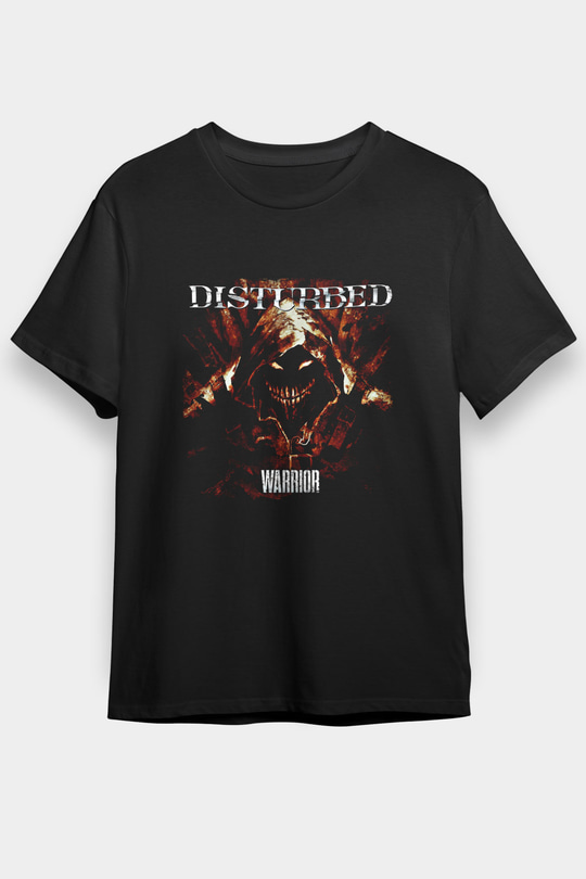 Disturbed Baskılı Unisex Siyah Tişört