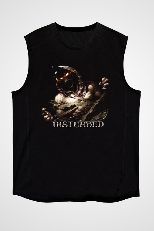 Disturbed Siyah Unisex Kolsuz Tişört