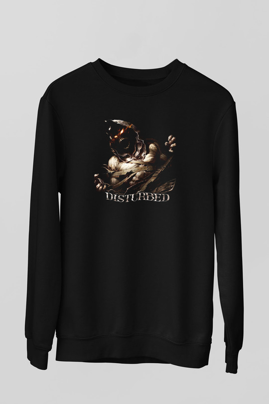 Disturbed Siyah Unisex Sweatshirt
