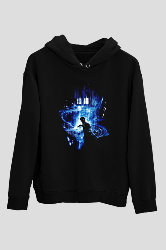 Doctor Who Siyah Unisex Hoodie