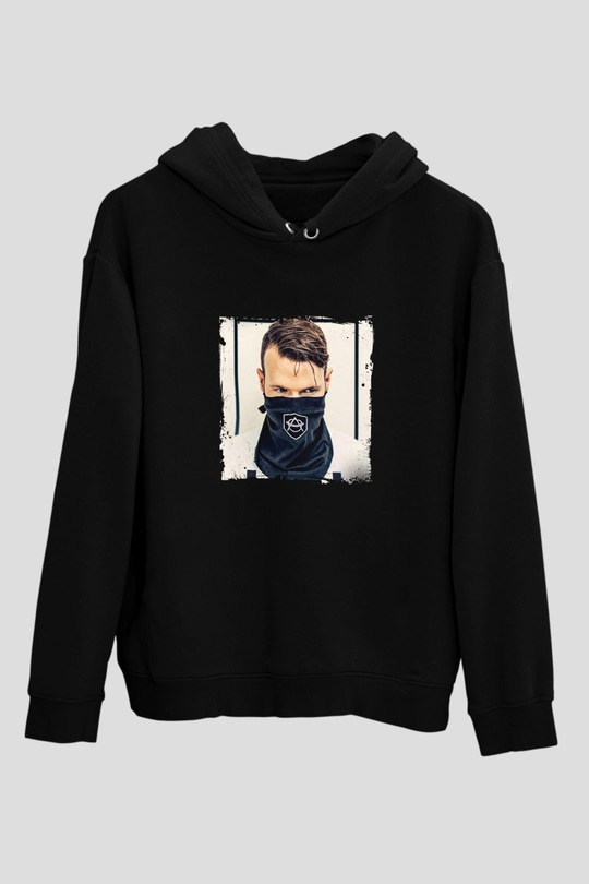 Don Diablo Baskılı Unisex Siyah Hoodie