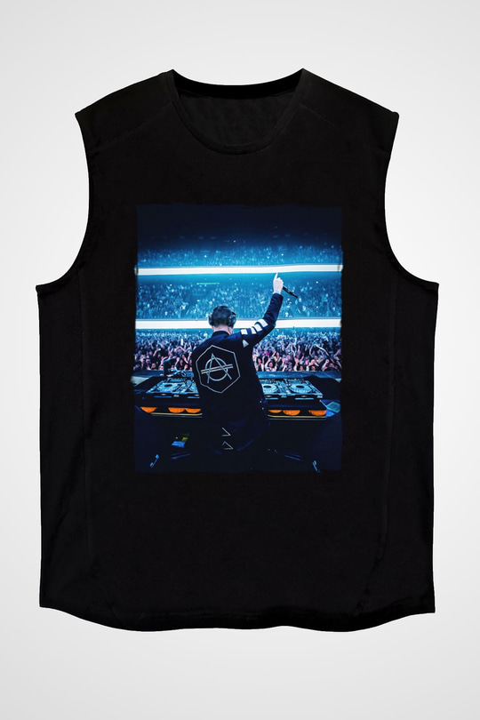 Don Diablo Siyah Unisex Kolsuz Tişört
