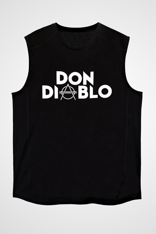 Don Diablo Siyah Unisex Kolsuz Tişört