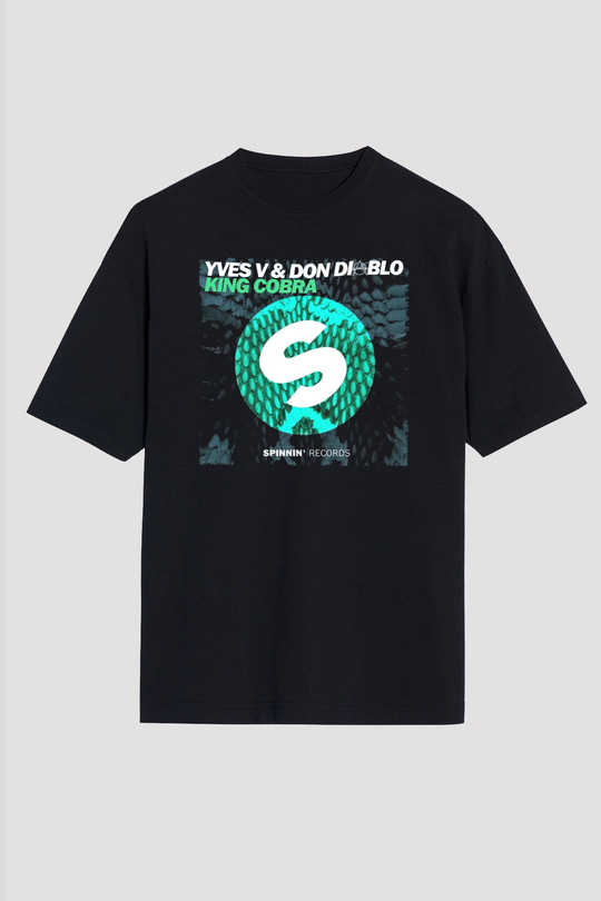 Don Diablo Siyah Unisex Oversize Tişört T-Shirt