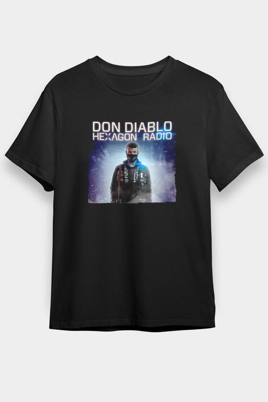 Don Diablo Siyah Unisex Tişört T-Shirt - TişörtFabrikası