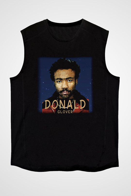 Donald Glover Siyah Unisex Kolsuz Tişört