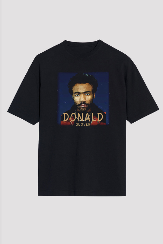 Donald Glover Siyah Unisex Oversize Tişört T-Shirt