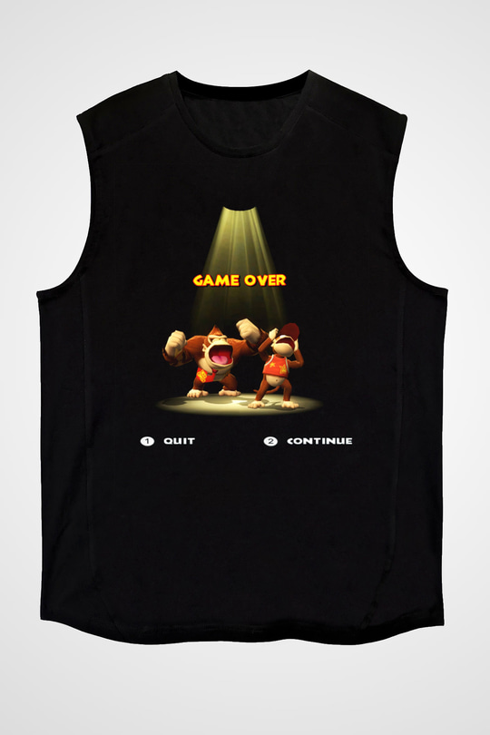 Donkey Kong Siyah Unisex Kolsuz Tişört