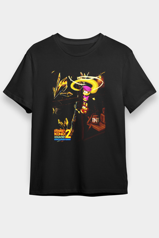 Donkey Kong Siyah Unisex Tişört