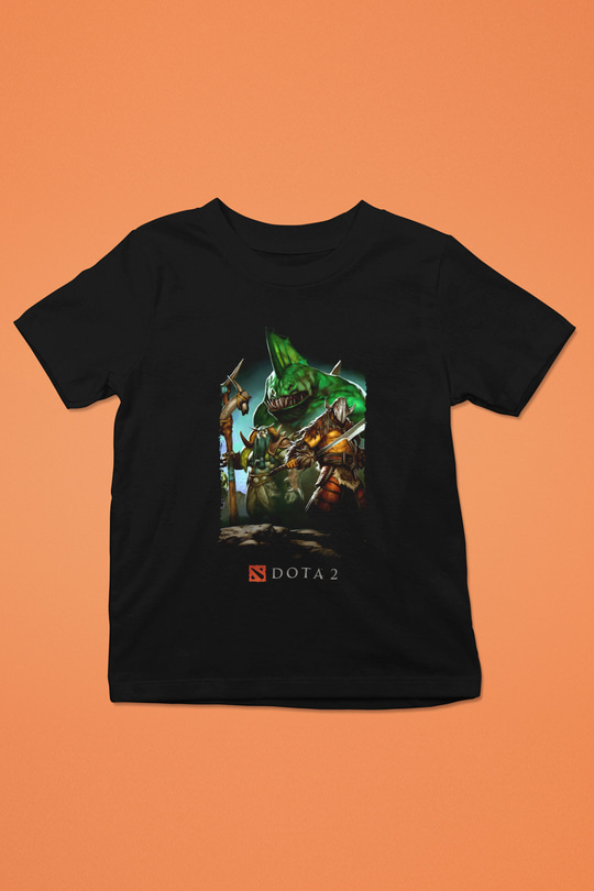 Dota 2 Siyah Unisex Çocuk Tişört