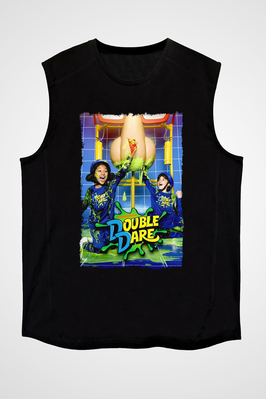 Double Dare Siyah Unisex  Kolsuz Tişört