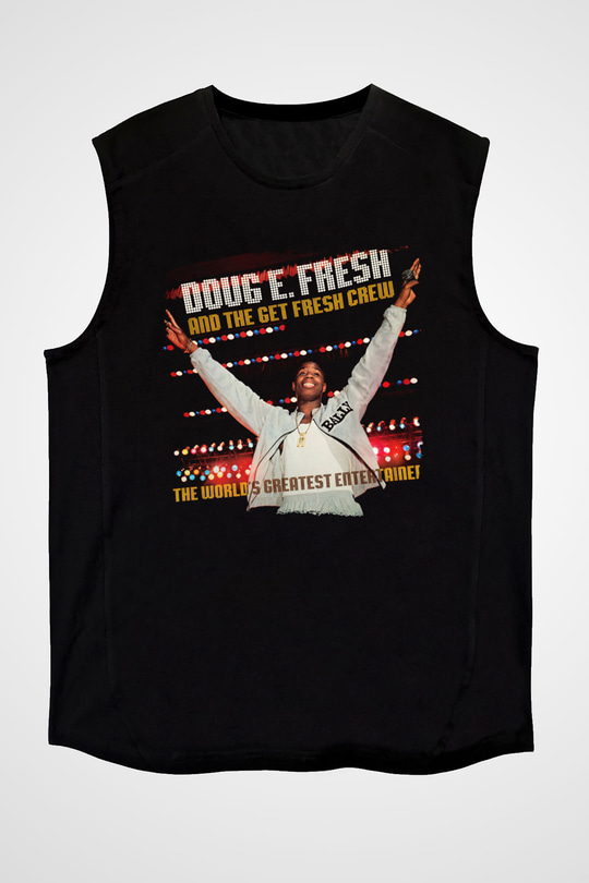 Doug E. Fresh Siyah Unisex Kolsuz Tişört