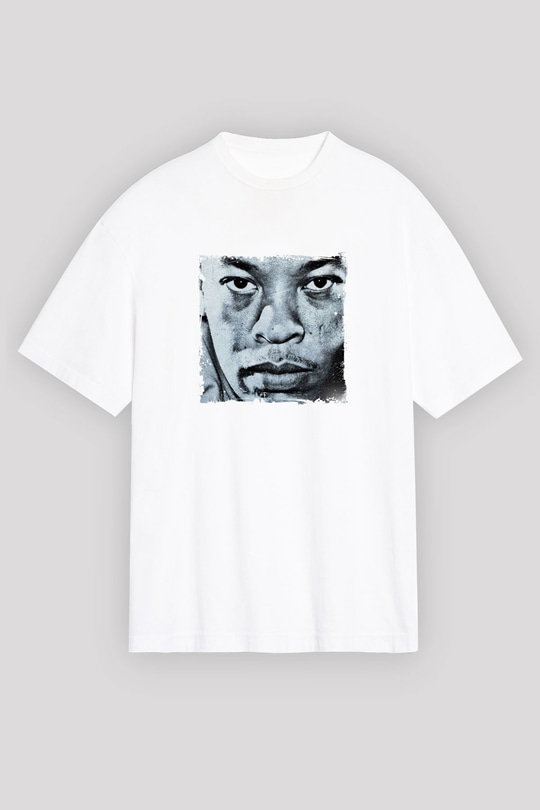 Dr. Dre Baskılı Unisex Beyaz Tişört