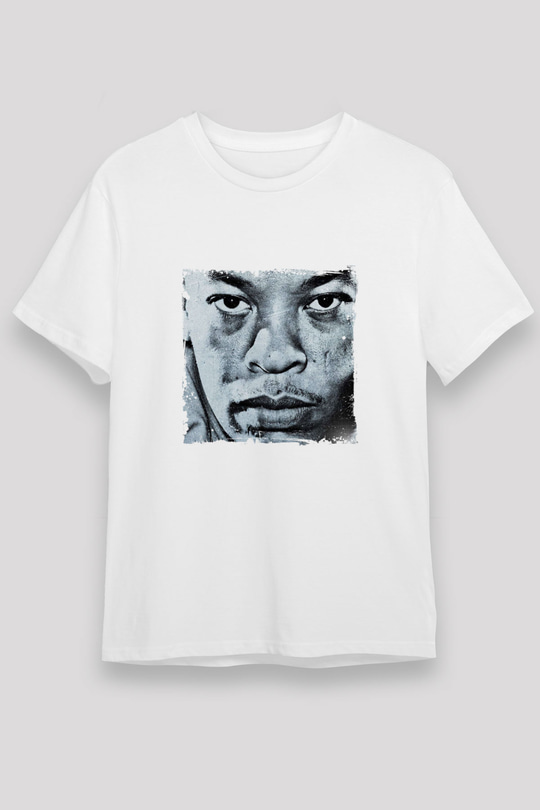 Dr. Dre Baskılı Unisex Beyaz Tişört
