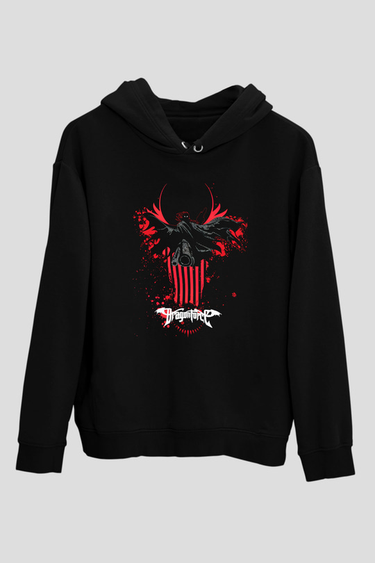DragonForce Siyah Unisex Hoodie