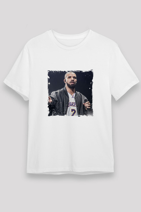 Drake Baskılı Unisex Beyaz Tişört