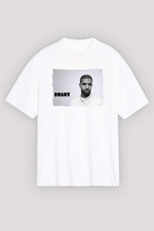 Drake Beyaz Unisex Tişört T-Shirt - TişörtFabrikası