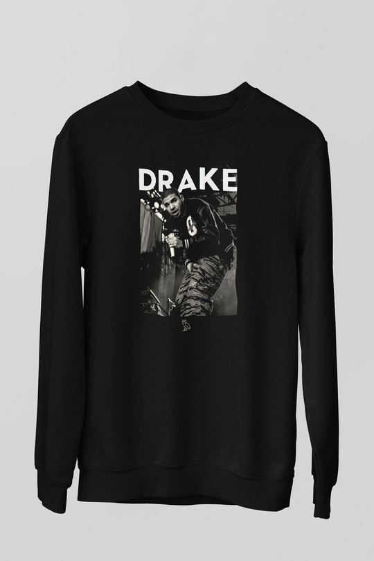 Drake Siyah Unisex Sweatshirt