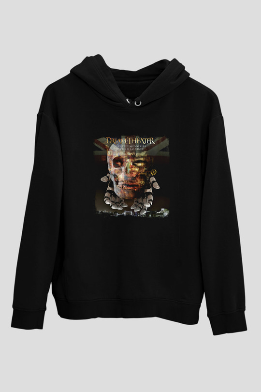 Dream Theater Baskılı Unisex Siyah Hoodie