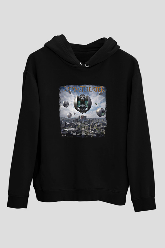 Dream Theater Baskılı Unisex Siyah Hoodie