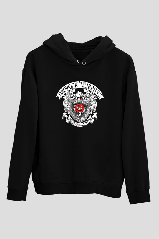 Dropkick Murphys Baskılı Unisex Siyah Hoodie