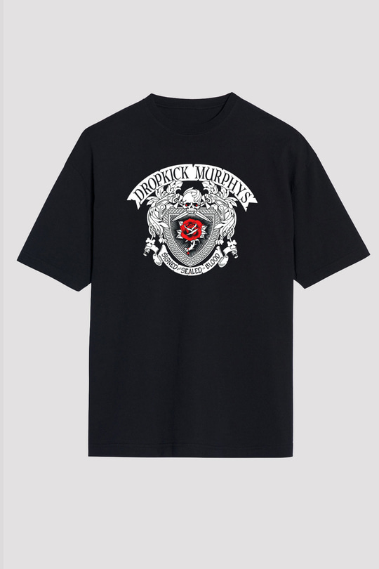 Dropkick Murphys Siyah Unisex Oversize Tişört T-Shirt