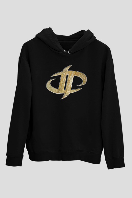 Drowning Pool Baskılı Unisex Siyah Kapüşonlu Sweatshirt