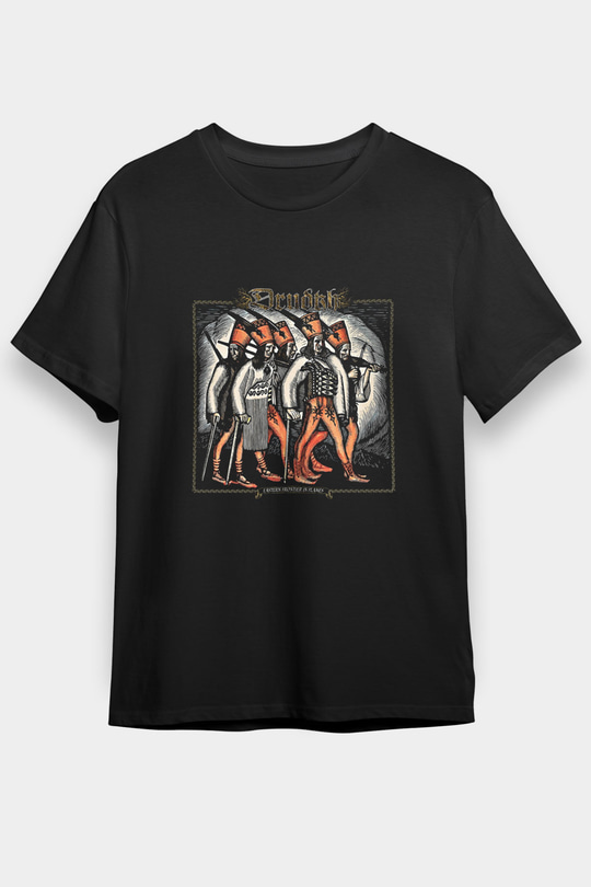 Drudkh Baskılı Unisex Siyah Tişört