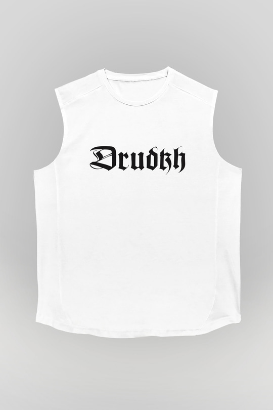 Drudkh Beyaz Unisex Kolsuz Tişört