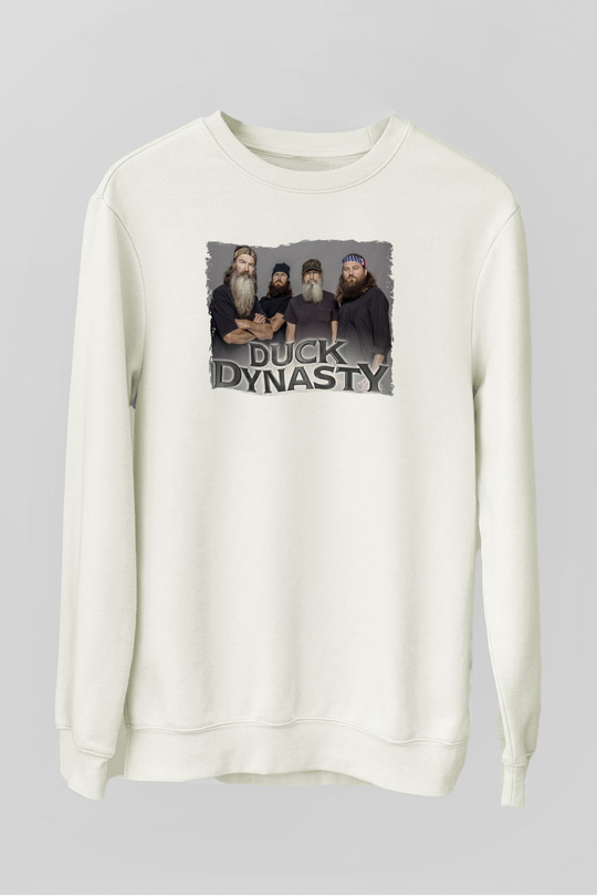 Duck Dynasty Beyaz Unisex Sweatshirt