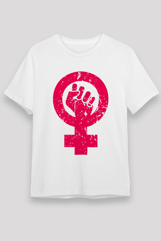 Dünya Kadınlar Günü Beyaz Unisex Tişört T-Shirt - TişörtFabrikası