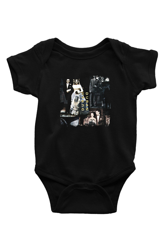 Duran Duran Baskılı Unisex Siyah Bebek Body - Zıbın
