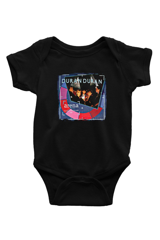 Duran Duran Baskılı Unisex Siyah Bebek Body - Zıbın