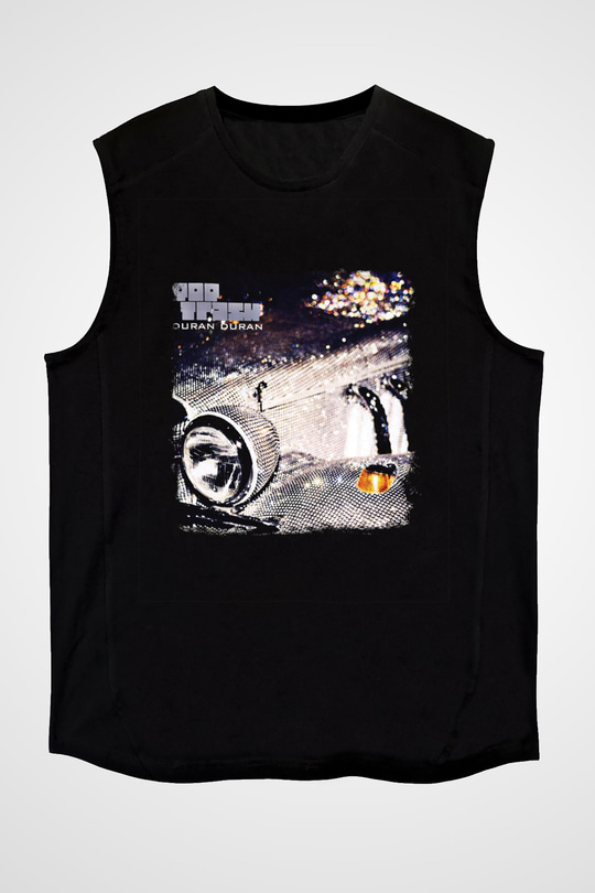 Duran Duran Baskılı Unisex Siyah Kolsuz Tişört