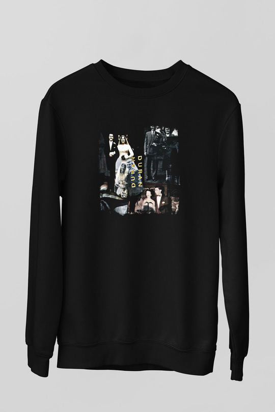 Duran Duran Baskılı Unisex Siyah Sweatshirt