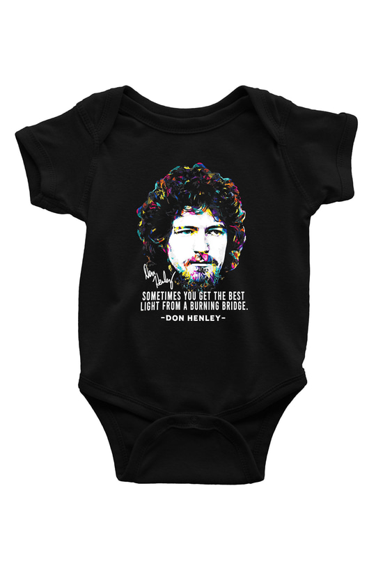 Eagles Baskılı Unisex Siyah Bebek Body - Zıbın