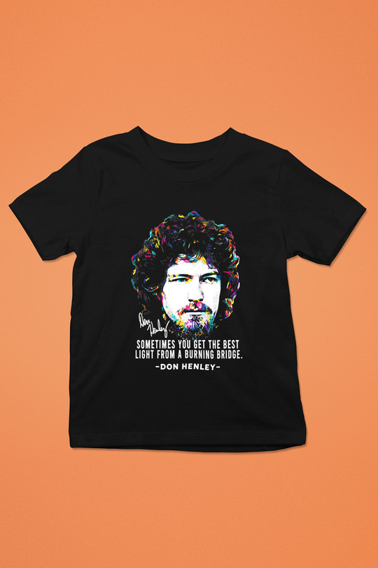 Eagles Baskılı Unisex Siyah Çocuk Tişört - Tshirt