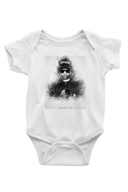Eazy-E Beyaz Bebek Body - Zıbın