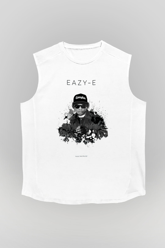 Eazy-E Beyaz Unisex Kolsuz Tişört