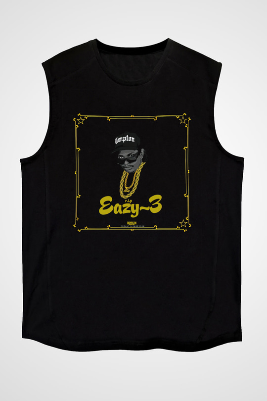 Eazy-E Siyah Unisex Kolsuz Tişört