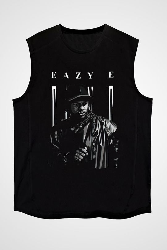 Eazy-E Siyah Unisex Kolsuz Tişört